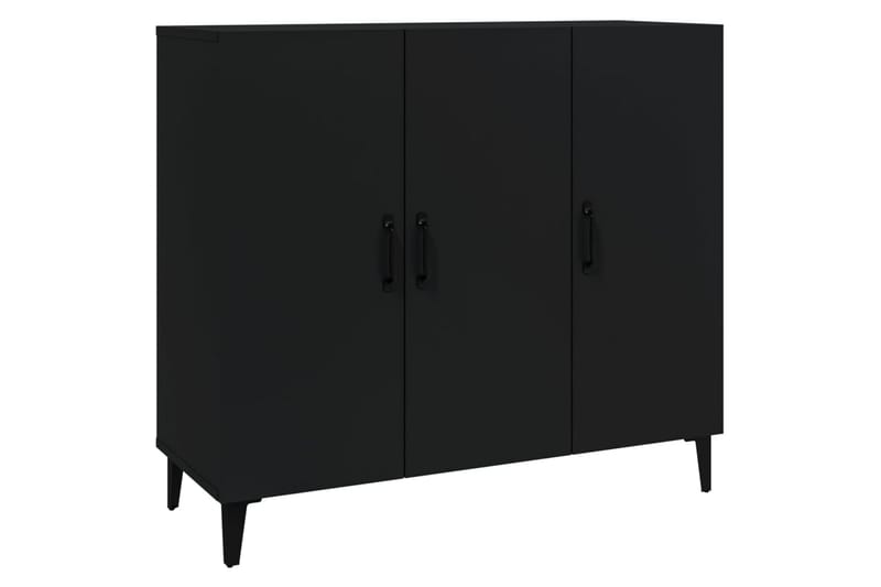 beBasic skænk 90x34x80 cm konstrueret træ sort - Sort - Skænke & sideboards