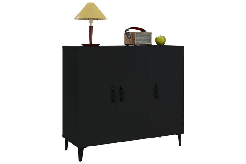 beBasic skænk 90x34x80 cm konstrueret træ sort - Sort - Skænke & sideboards