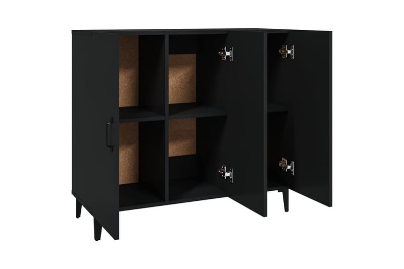 beBasic skænk 90x34x80 cm konstrueret træ sort - Sort - Skænke & sideboards