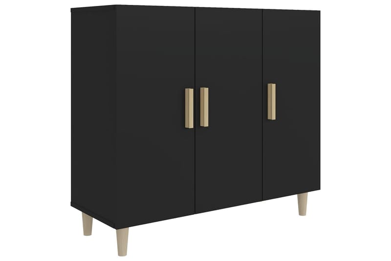 beBasic skænk 90x34x80 cm konstrueret træ sort - Sort - Skænke & sideboards