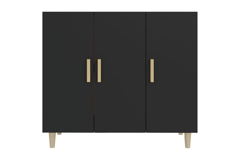 beBasic skænk 90x34x80 cm konstrueret træ sort - Sort - Skænke & sideboards