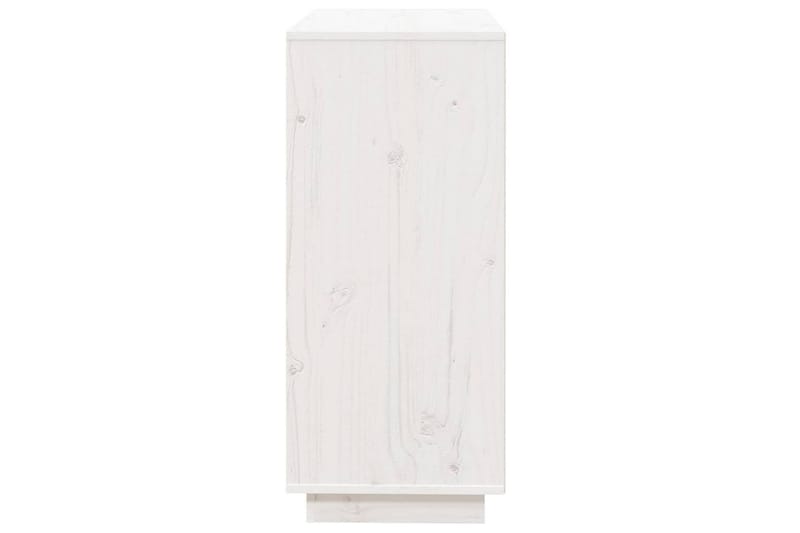 beBasic skænk74x35x80 cm massivt fyrretræ hvid - Hvid - Skænke & sideboards