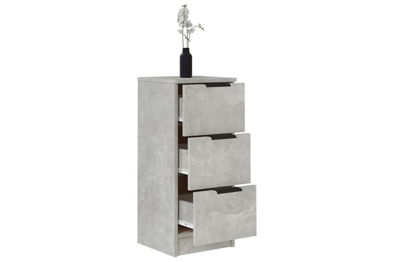 beBasic skænke 2 stk. 30x30x70 cm konstrueret træ betongrå - GrÃ¥ - Opbevaring - Opbevaringsmøbler - Skænke & sideboards