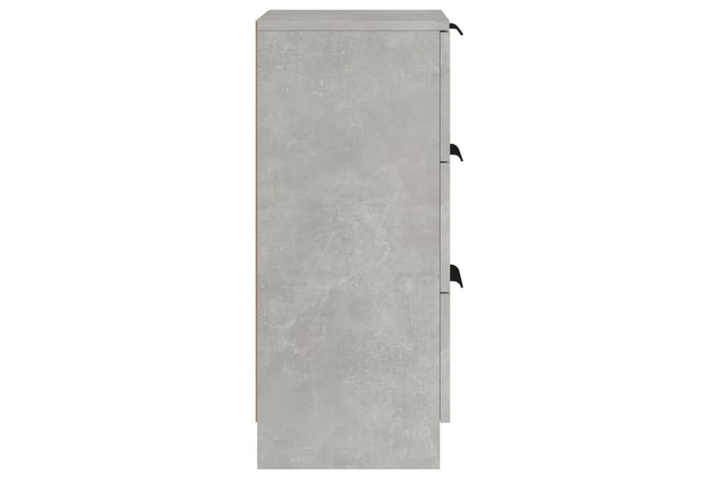 beBasic skænke 2 stk. 30x30x70 cm konstrueret træ betongrå - GrÃ¥ - Opbevaring - Opbevaringsmøbler - Skænke & sideboards