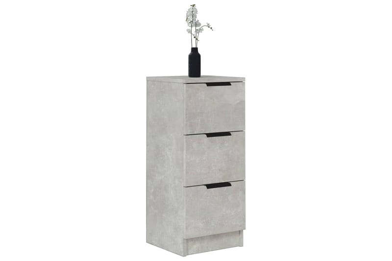 beBasic skænke 2 stk. 30x30x70 cm konstrueret træ betongrå - GrÃ¥ - Skænke & sideboards