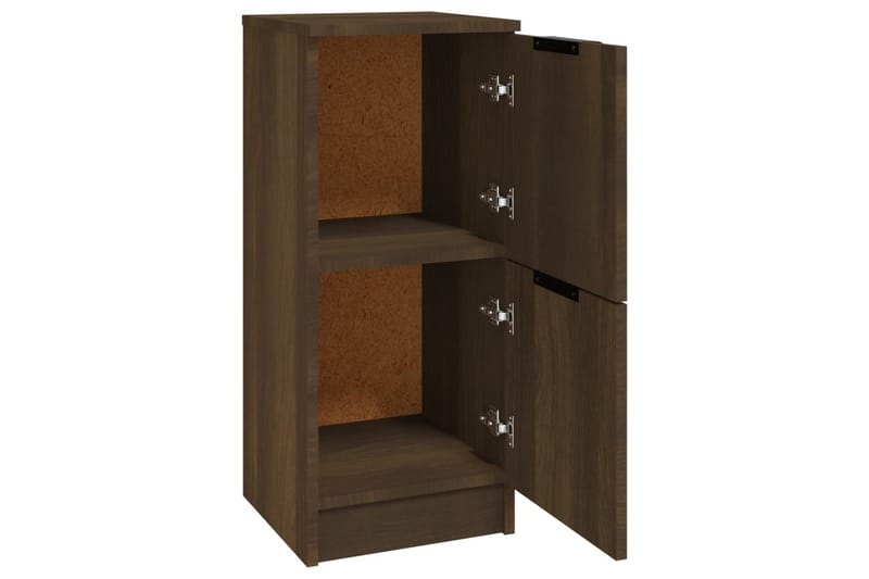 beBasic skænke 2 stk. 30x30x70 cm konstrueret træ brun egetræsfarve - Brun - Skænke & sideboards