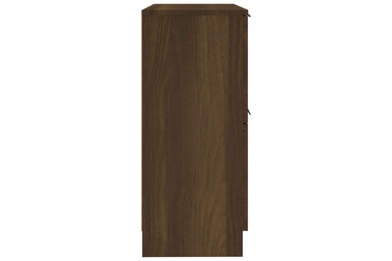 beBasic skænke 2 stk. 30x30x70 cm konstrueret træ brun egetræsfarve - Brun - Skænke & sideboards