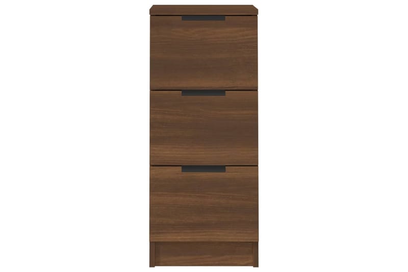 beBasic skænke 2 stk. 30x30x70 cm konstrueret træ brun egetræsfarve - Brun - Skænke & sideboards