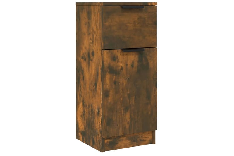 beBasic skænke 2 stk. 30x30x70 cm konstrueret træ røget egetræ - Brun - Skænke & sideboards