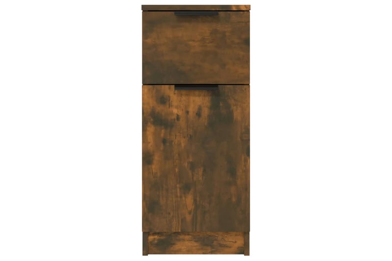 beBasic skænke 2 stk. 30x30x70 cm konstrueret træ røget egetræ - Brun - Skænke & sideboards