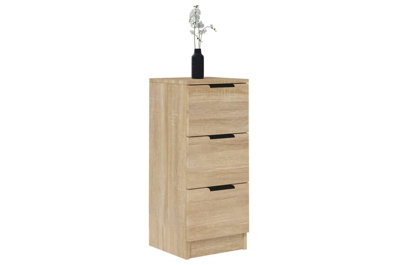 beBasic skænke 2 stk. 30x30x70 cm konstrueret træ sonoma-eg - Brun - Skænke & sideboards