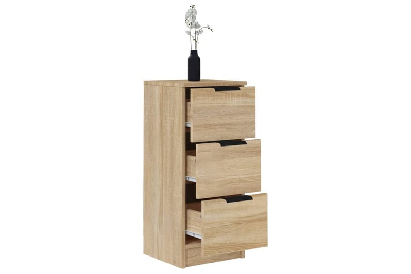 beBasic skænke 2 stk. 30x30x70 cm konstrueret træ sonoma-eg - Brun - Skænke & sideboards