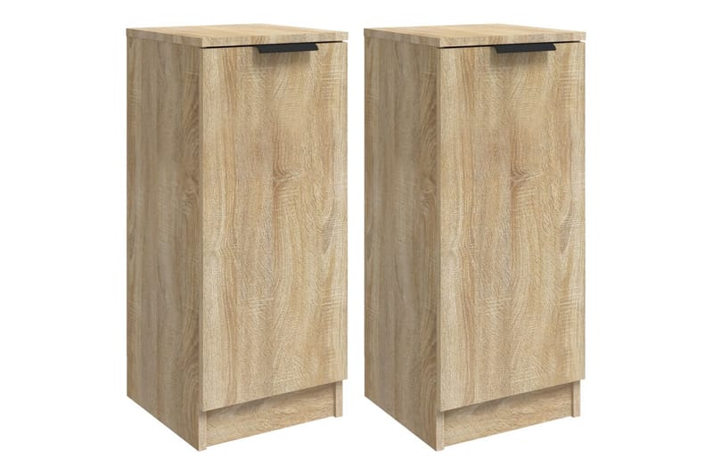 beBasic skænke 2 stk. 30x30x70 cm konstrueret træ sonoma-eg - Brun - Skænke & sideboards