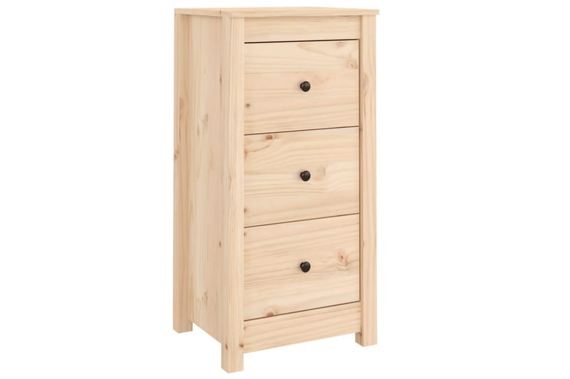 beBasic skænke 2 stk. 40x35x80 cm massivt fyrretræ - Brun - Skænke & sideboards