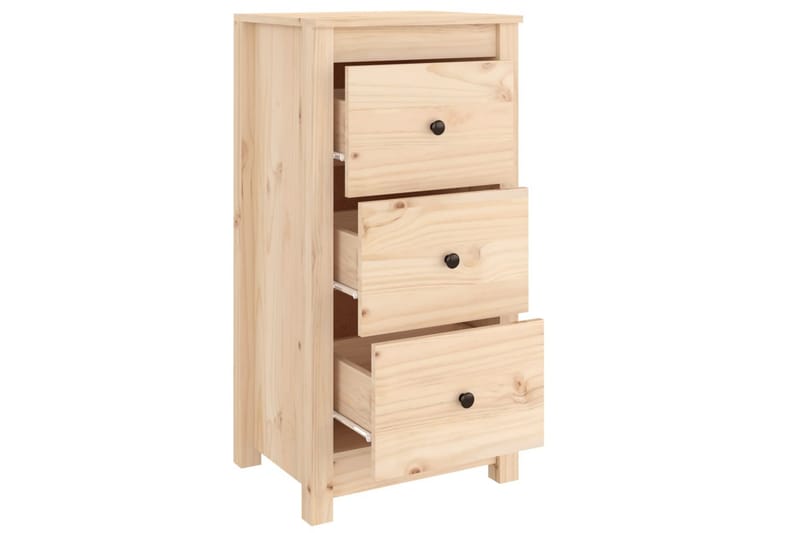 beBasic skænke 2 stk. 40x35x80 cm massivt fyrretræ - Brun - Skænke & sideboards