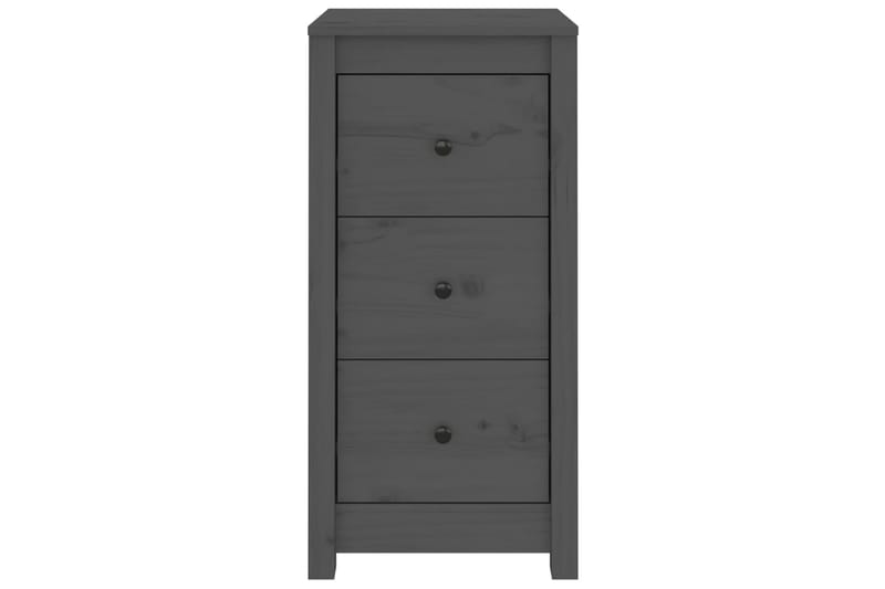 beBasic skænke 2 stk. 40x35x80 cm massivt fyrretræ grå - GrÃ¥ - Skænke & sideboards