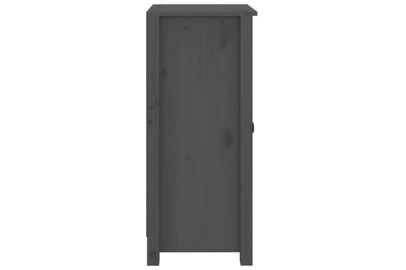 beBasic skænke 2 stk. 40x35x80 cm massivt fyrretræ grå - GrÃ¥ - Skænke & sideboards