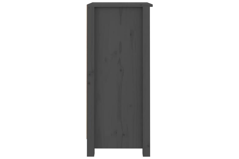 beBasic skænke 2 stk. 40x35x80 cm massivt fyrretræ grå - GrÃ¥ - Skænke & sideboards