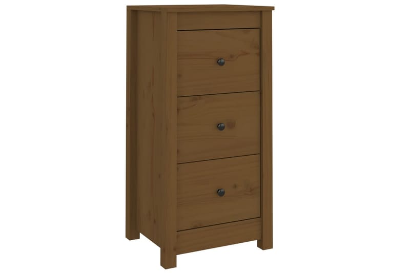 beBasic skænke 2 stk. 40x35x80 cm massivt fyrretræ gyldenbrun - Brun - Skænke & sideboards