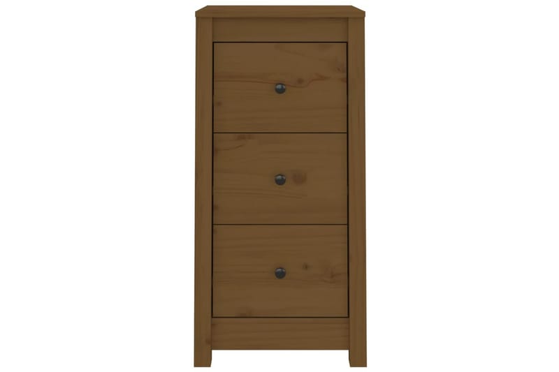 beBasic skænke 2 stk. 40x35x80 cm massivt fyrretræ gyldenbrun - Brun - Skænke & sideboards