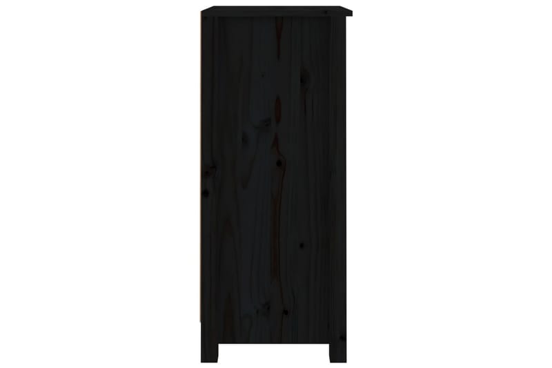 beBasic skænke 2 stk. 40x35x80 cm massivt fyrretræ sort - Sort - Skænke & sideboards