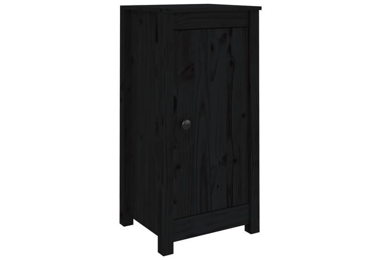 beBasic skænke 2 stk. 40x35x80 cm massivt fyrretræ sort - Sort - Skænke & sideboards