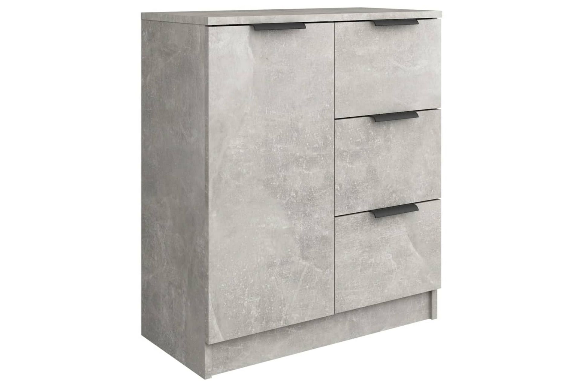 beBasic skænke 2 stk. 60x30x70 cm konstrueret træ betongrå - GrÃ¥ - Opbevaring - Opbevaringsmøbler - Skænke & sideboards