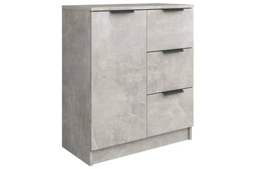 beBasic skænke 2 stk. 60x30x70 cm konstrueret træ betongrå - GrÃ¥ - Opbevaring - Opbevaringsmøbler - Skænke & sideboards