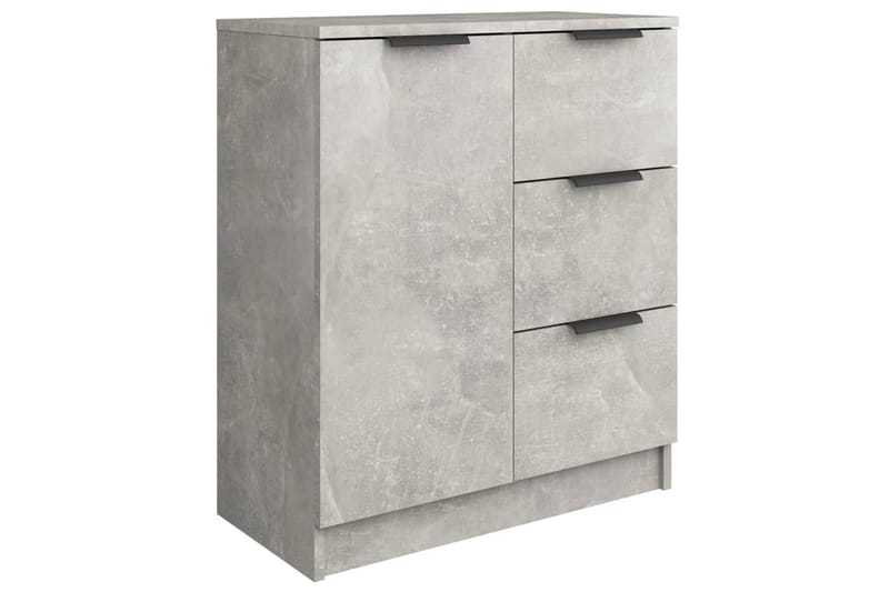 beBasic skænke 2 stk. 60x30x70 cm konstrueret træ betongrå - GrÃ¥ - Skænke & sideboards