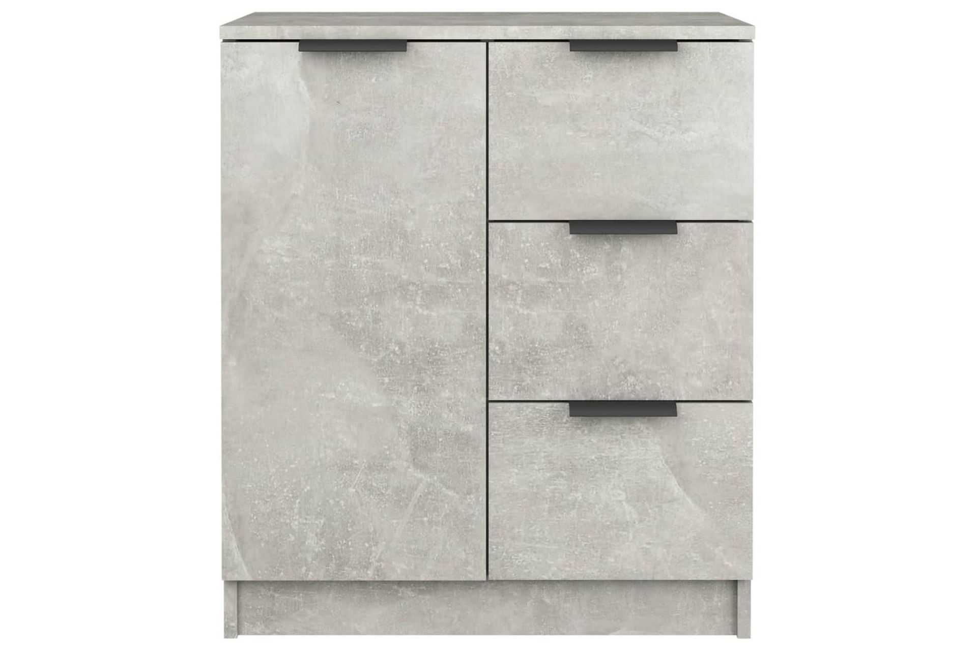 beBasic skænke 2 stk. 60x30x70 cm konstrueret træ betongrå - GrÃ¥ - Opbevaring - Opbevaringsmøbler - Skænke & sideboards