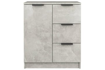 beBasic skænke 2 stk. 60x30x70 cm konstrueret træ betongrå - GrÃ¥ - Opbevaring - Opbevaringsmøbler - Skænke & sideboards