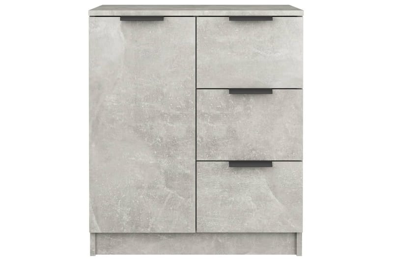 beBasic skænke 2 stk. 60x30x70 cm konstrueret træ betongrå - GrÃ¥ - Skænke & sideboards