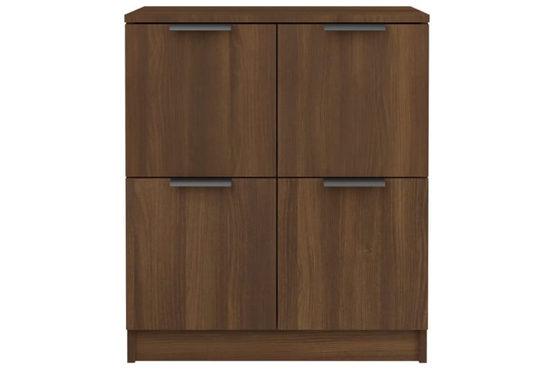 beBasic skænke 2 stk. 60x30x70 cm konstrueret træ brun egetræsfarve - Brun - Skænke & sideboards