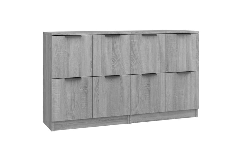 beBasic skænke 2 stk. 60x30x70 cm konstrueret træ grå sonoma-eg - GrÃ¥ - Skænke & sideboards