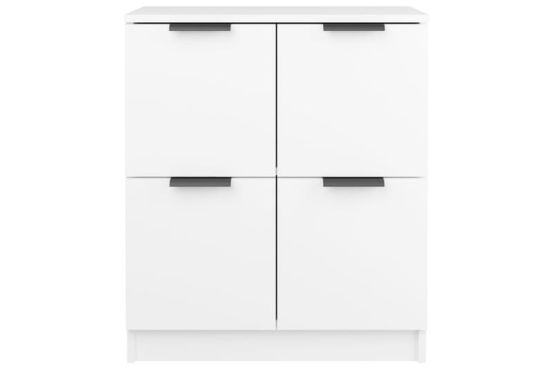 beBasic skænke 2 stk. 60x30x70 cm konstrueret træ hvid - Hvid - Skænke & sideboards