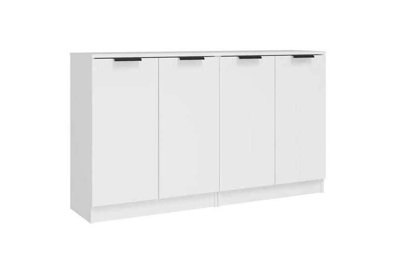 beBasic skænke 2 stk. 60x30x70 cm konstrueret træ hvid - Hvid - Skænke & sideboards