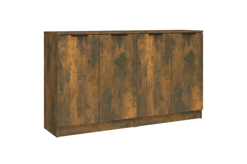 beBasic skænke 2 stk. 60x30x70 cm konstrueret træ røget egetræsfarve - Brun - Skænke & sideboards