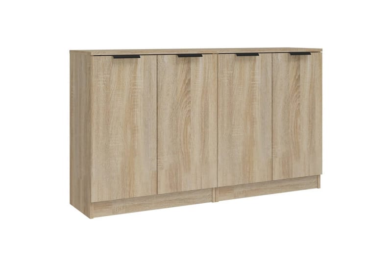 beBasic skænke 2 stk. 60x30x70 cm konstrueret træ sonoma-eg - Brun - Skænke & sideboards