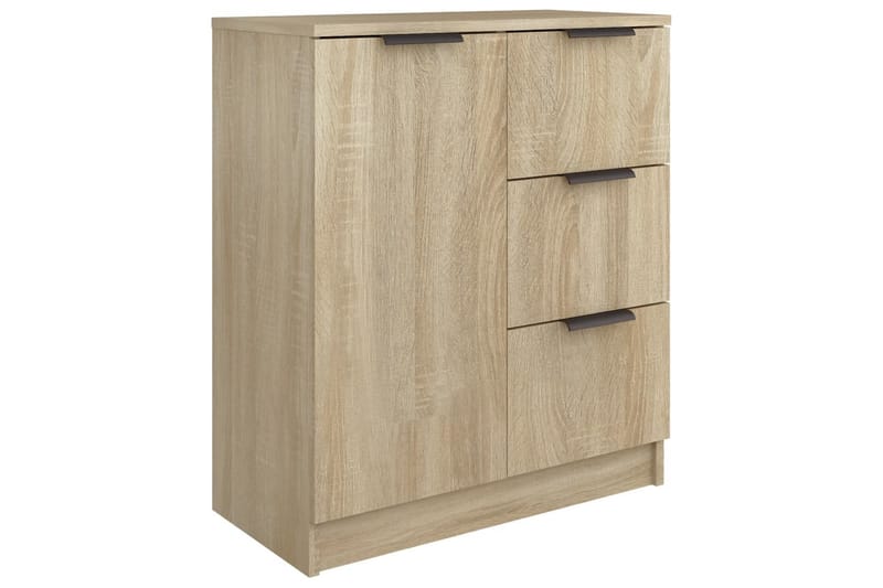 beBasic skænke 2 stk. 60x30x70 cm konstrueret træ sonoma-eg - Brun - Skænke & sideboards