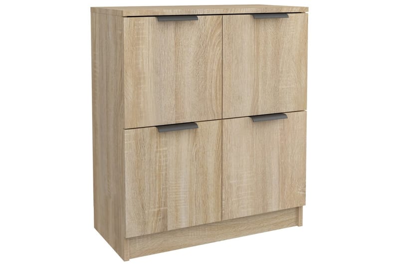 beBasic skænke 2 stk. 60x30x70 cm konstrueret træ sonoma-eg - Brun - Skænke & sideboards