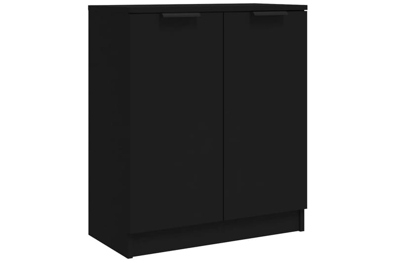 beBasic skænke 2 stk. 60x30x70 cm konstrueret træ sort - Sort - Skænke & sideboards