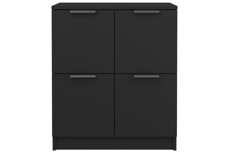 beBasic skænke 2 stk. 60x30x70 cm konstrueret træ sort - Sort - Skænke & sideboards