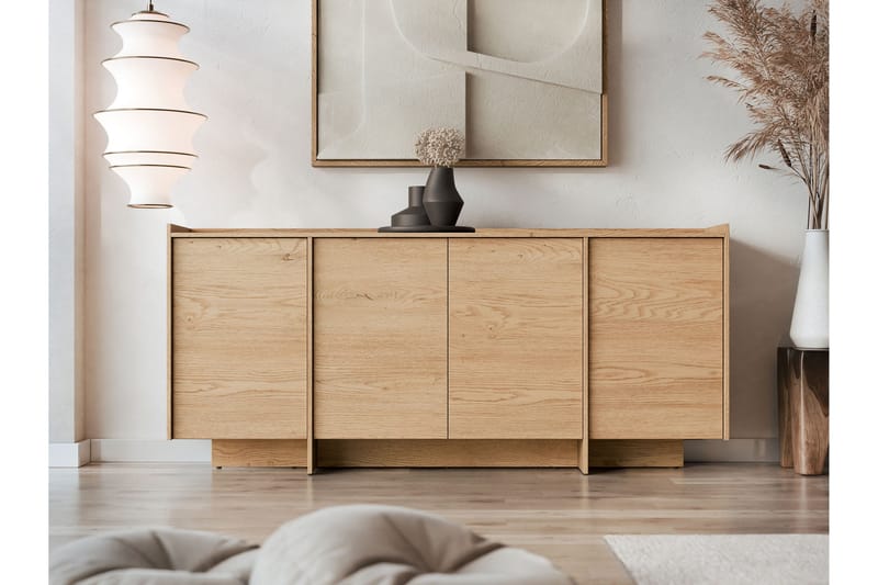 Bellia Skænk 200x38 cm - Brun/Hvid - Opbevaring - Opbevaringsmøbler - Skænke & sideboards