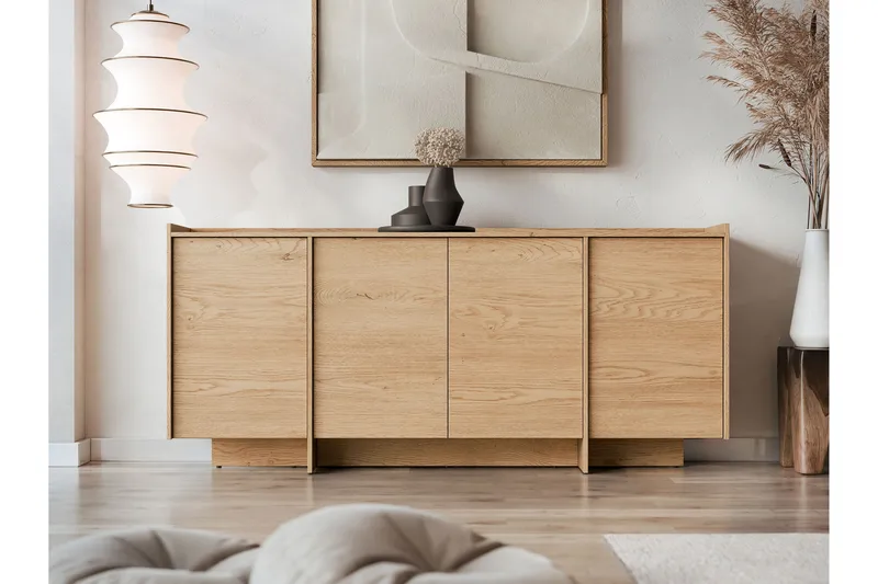 Bellia Skænk 200x38 cm - Brun/Hvid - Opbevaring - Opbevaringsmøbler - Skænke & sideboards