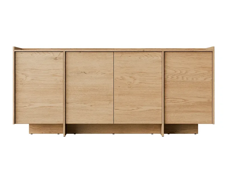 Bellia Skænk 200x38 cm, Brun/Hvid