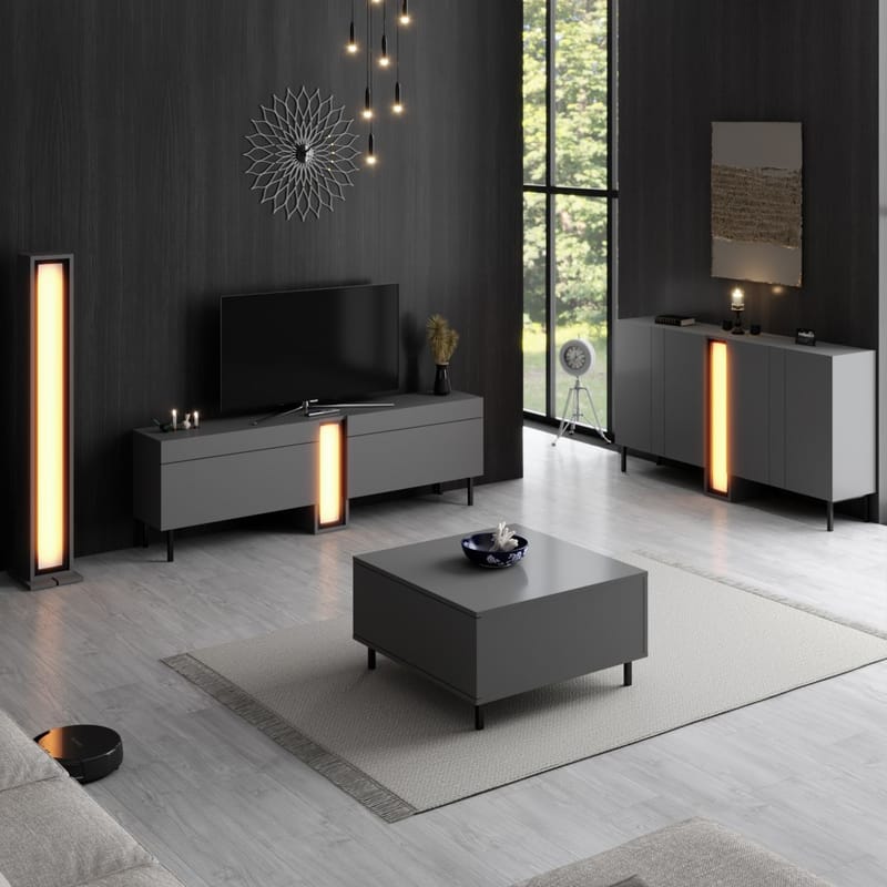 Berriaren Konsolbord 155 cm - Antracit - Opbevaring - Opbevaringsmøbler - Skænke & sideboards