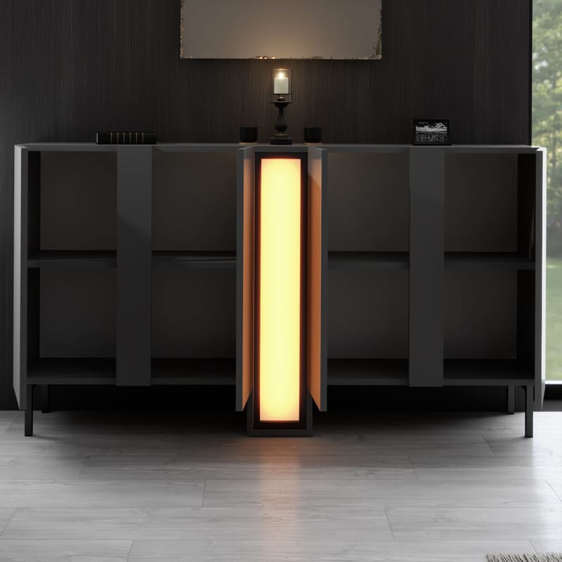 Berriaren Konsolbord 155 cm - Antracit - Opbevaring - Opbevaringsmøbler - Skænke & sideboards