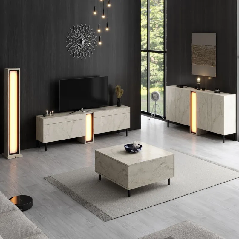 Berriaren Konsolbord 155 cm - Travertin - Opbevaring - Opbevaringsmøbler - Skænke & sideboards