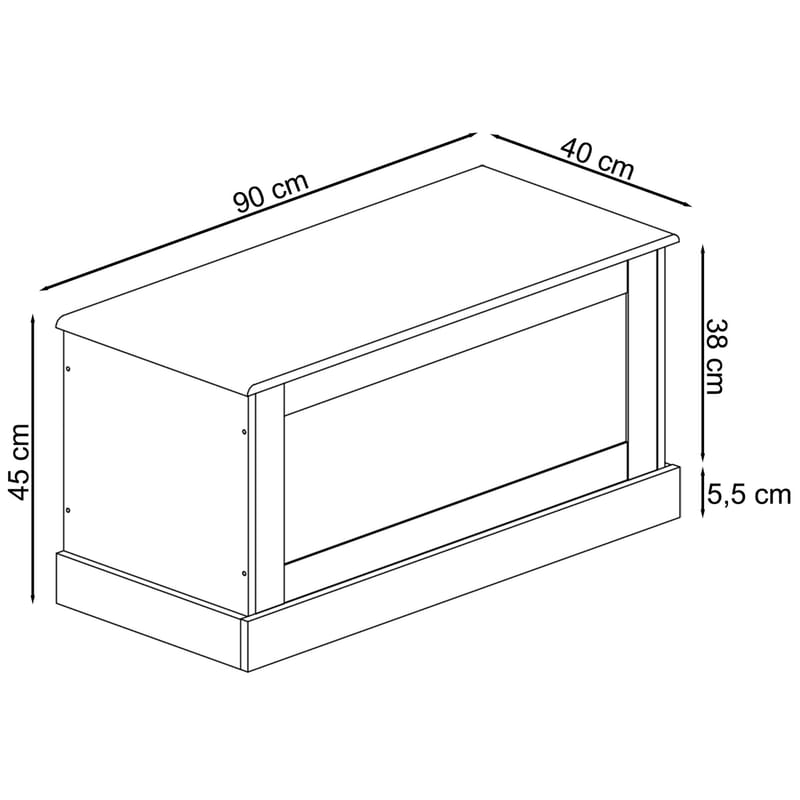 Binz opbevaringskiste 90x45 cm - Kashmir - Opbevaring - Opbevaringsmøbler - Kister