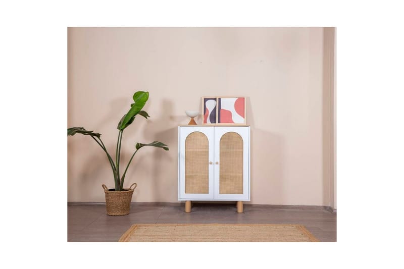 Bohemian Skænk 90x41 cm - Natur/Hvid - Opbevaring - Opbevaringsmøbler - Skænke & sideboards